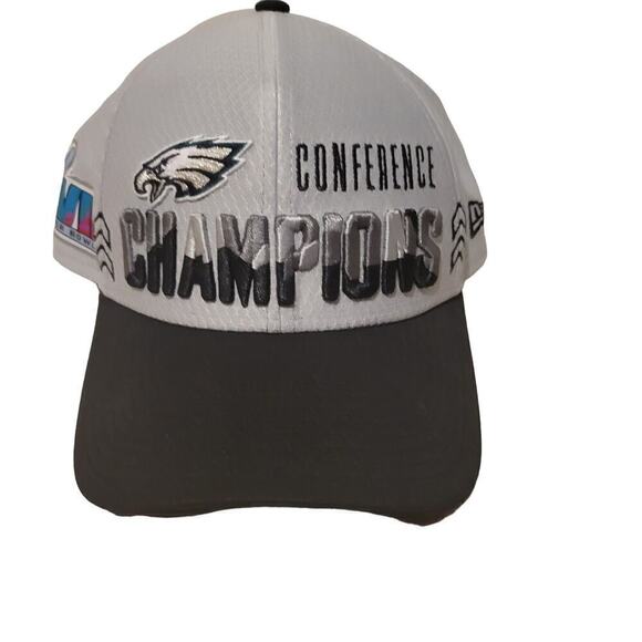 479 Womens Philadelphia Eagles Track Jacket Sz S Mens Superbowl‎ Hat OS Gray - Picture 10 of 15